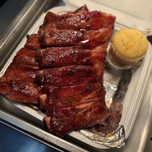 bbq ribs, ribs, food