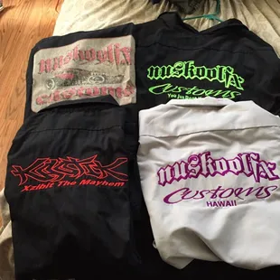 Just the 3 shirts they did for me over the year, the grey one was recently! Great work and quality...