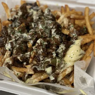 Philly Cheese Steak Fries! (Taco Tuesdays and Bar Menu Saturdays)