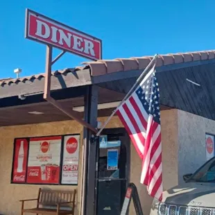 American Diner that serves Coca Cola