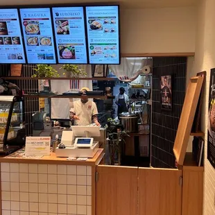 Counter and food prep area