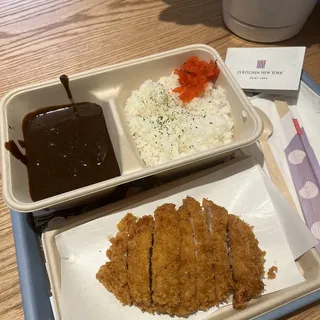 HK-02. Black Curry with Pork Loin Cutlet