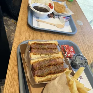 AS-02. Beef Cutlet Sandwich Combo