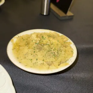 Garlic mashed potatoes