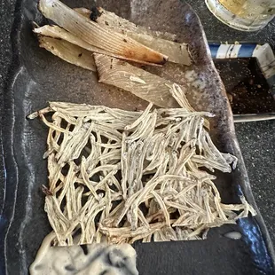 Sting ray and anchovies