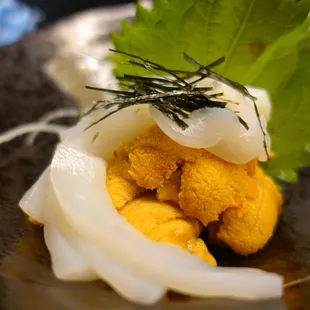 a closeup of a plate of food