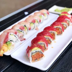 Lemon Roll Yellowtail on Crunchy Roll