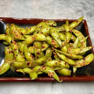 Spicy Garlic Edamame