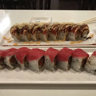 Tuna on Spicy Tuna Roll