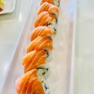 Salmon on California Roll