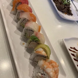 Rainbow on California Roll