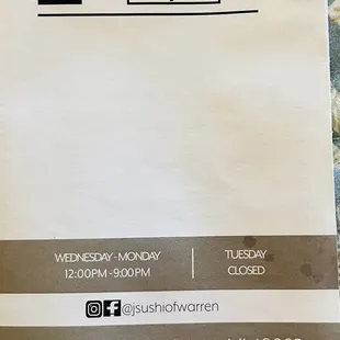 a close up of a business card
