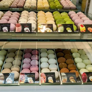 Wide selection of mochi