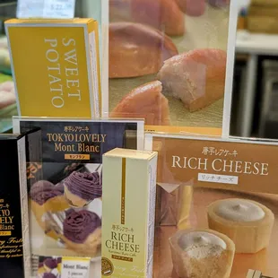 a variety of cheeses