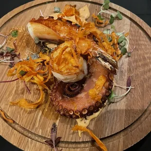 Charred octopus was pleasantly good