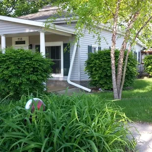 Downspout falling off.