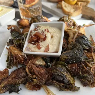 CRISPY BRUSSEL SPROUTS