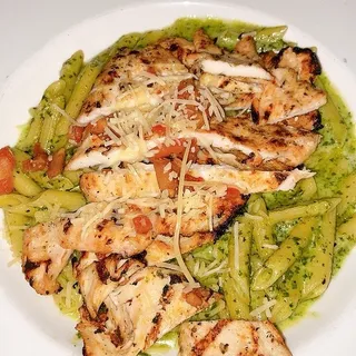 Grilled Chicken Penne Pesto Pasta