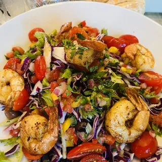 Mexican Shrimp Taco Salad