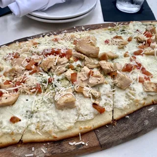 Grilled Chicken Pesto Flatbread