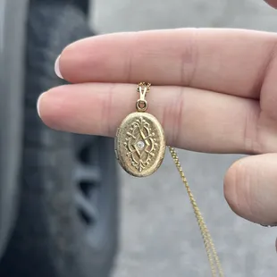 AFTER! Removed glue and replaced stone!