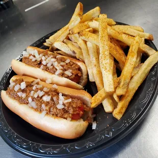 Bright Leaf hotdogs and hand-cut fries