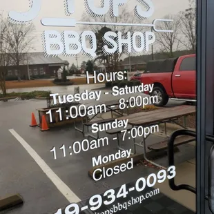 Store hours