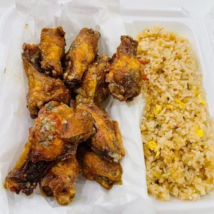 10 pcs Ranch Wings with Fried Rice