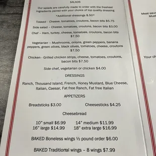 App menu