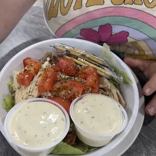 Chicken strip salad