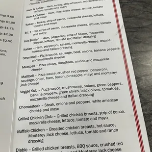 Sub menu