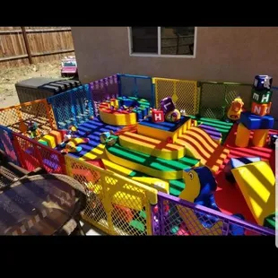 One of our soft play set ups