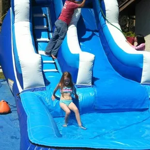 our new front loader water slide fun for adults and kids