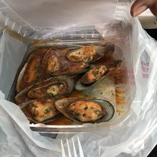 Black Mussels with medium special sauce