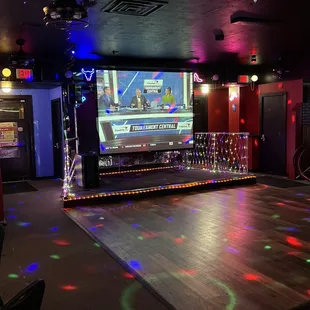 Stage and dance floor