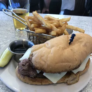 a sandwich and french fries