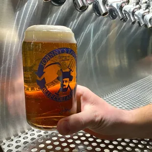 Exclusive to J. Wilson's and Johnny's:  Johnny's Blue Collar Lager