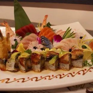 sashimi, sushi, sushi and sashimi, food