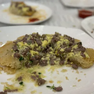 Pan Fried Vermicelli with Shredded Meat in Casserole