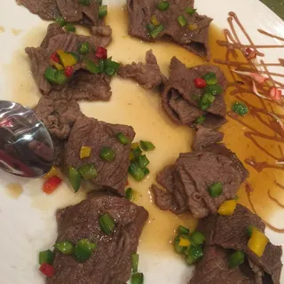 Pan Fried Beef in Honey Sauce