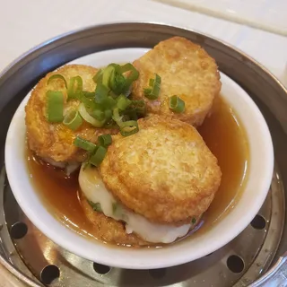 #28. Egg Tofu with Fish Paste in Brown Sauce