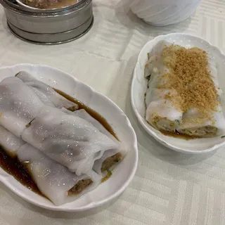 #33. Steamed Rice Paper with Mince Beef