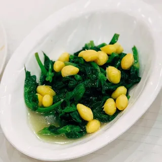 #47. (Snow Pea Leaves with Ginkgo in Broth