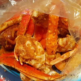 J3 Seafood bag - crab legs, king crab, shrimp