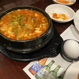 Mushroom tofu stew (extra spicy)