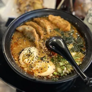 Spicy Miso Dumpling Ramen.