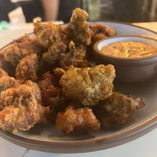 Chicken karaage w/matcha salt