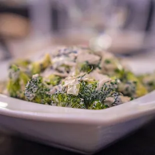 a bowl of broccoli
