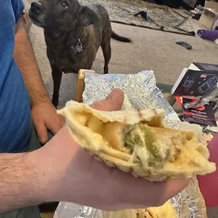 Chile relleno burrito