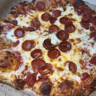 8-Cut pepperoni pizza
